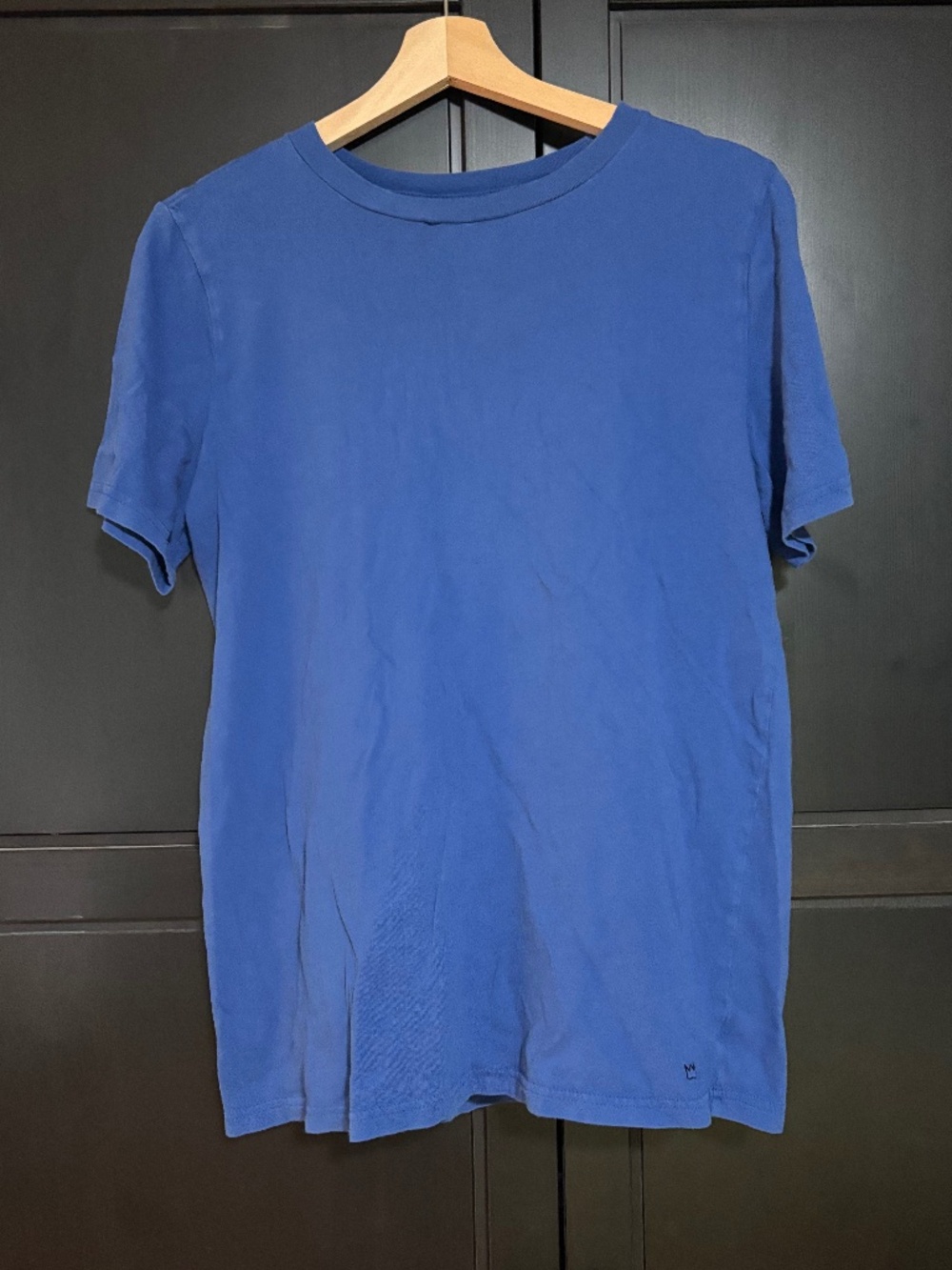 Crown & Ivy Kids solid blue short-sleeve crew neck T-shirt, Size XL